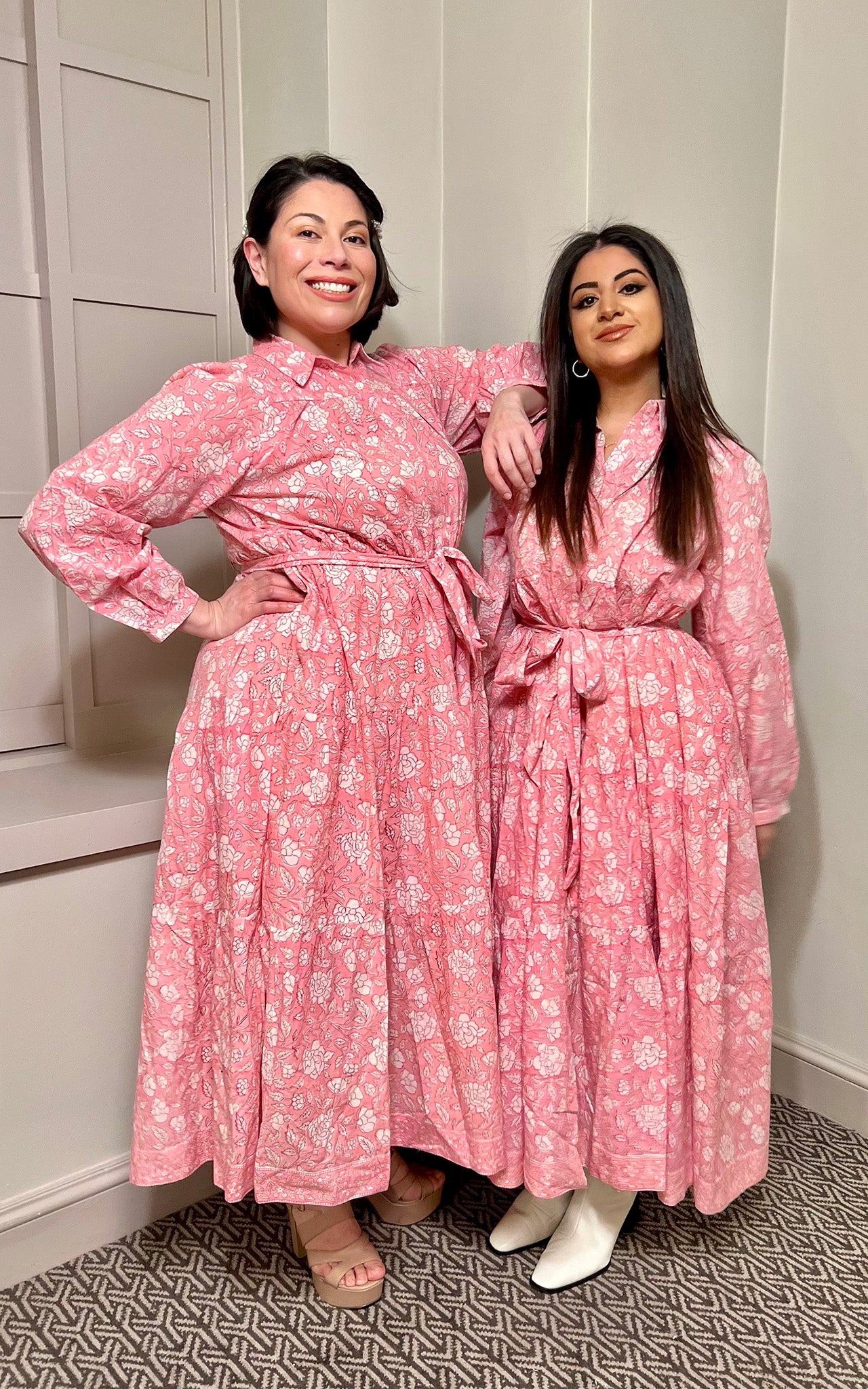 DF Cotton Maxi Dress Full Sleeves