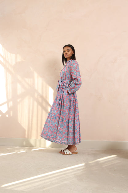 Jasper Full Sleeve Shirt Collar Maxi Dress