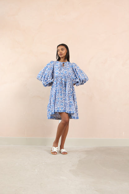 Mara Full Sleeve Midi Smock Dress