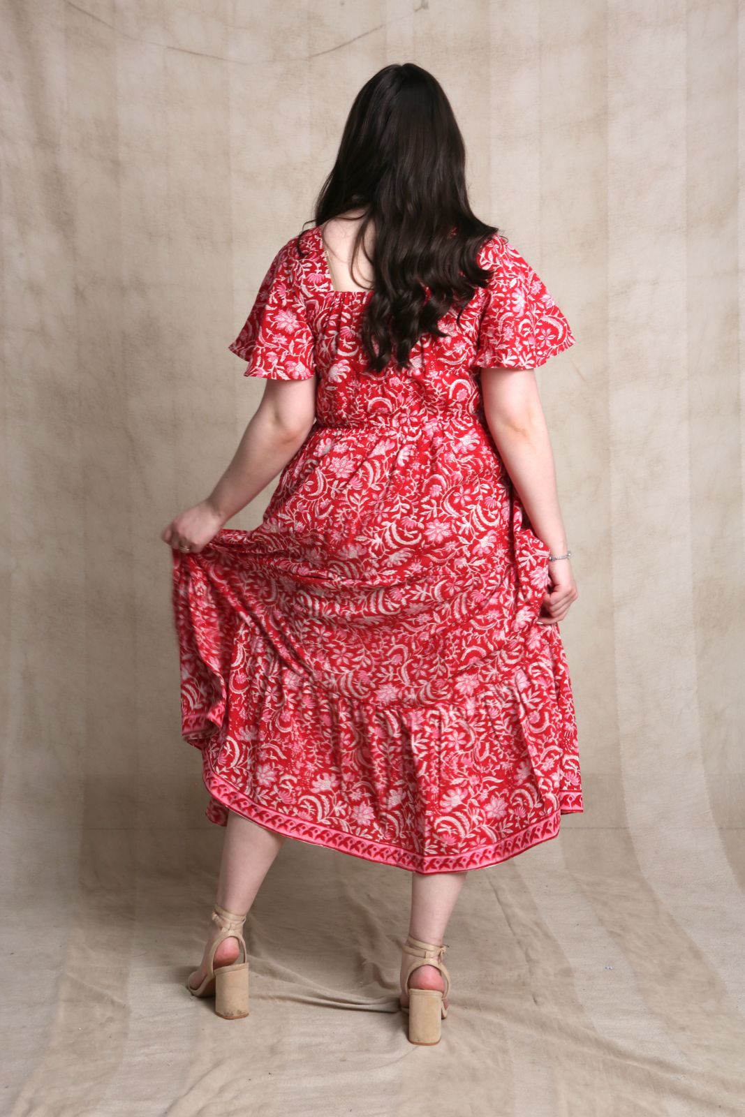 Shannon x DF Ruched Short Sleeved Dress