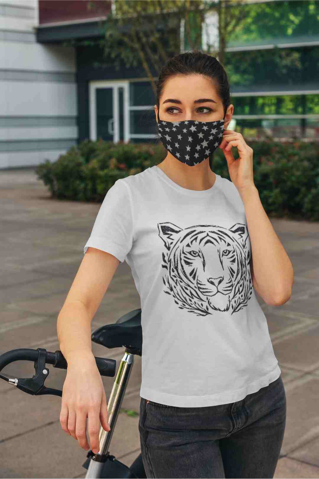 Iris Star Print Reusable Face Covering