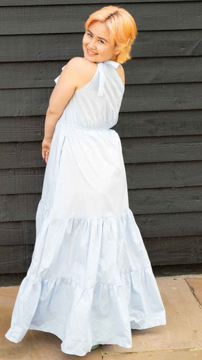 Bella One Shoulder Cotton Maxi Dress