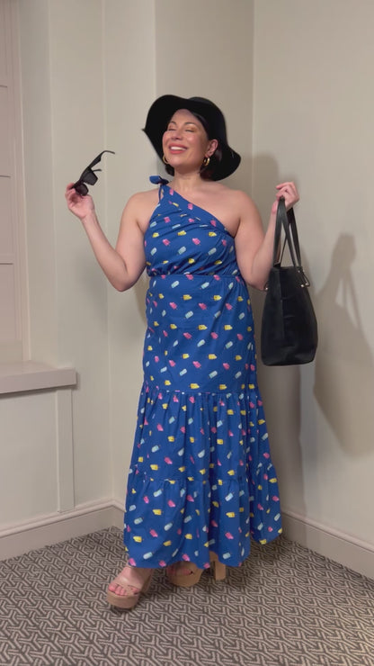 Candice Off Shoulder Cotton Maxi Dress