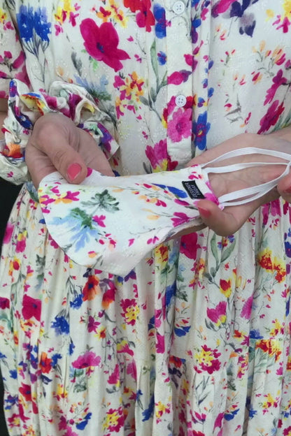 Karli Floral Print Reusable Face Covering