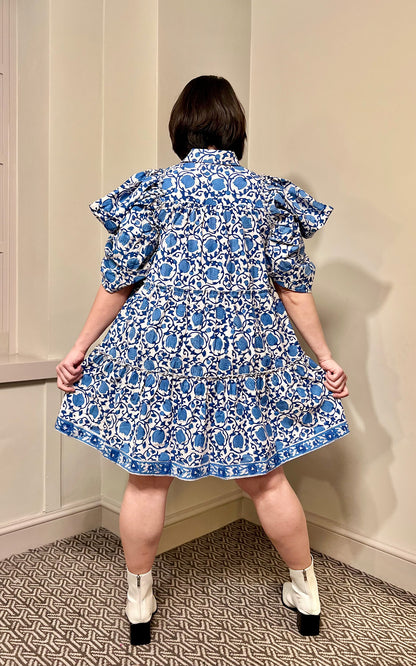 Mara Mini Block Print Dress- Preorder