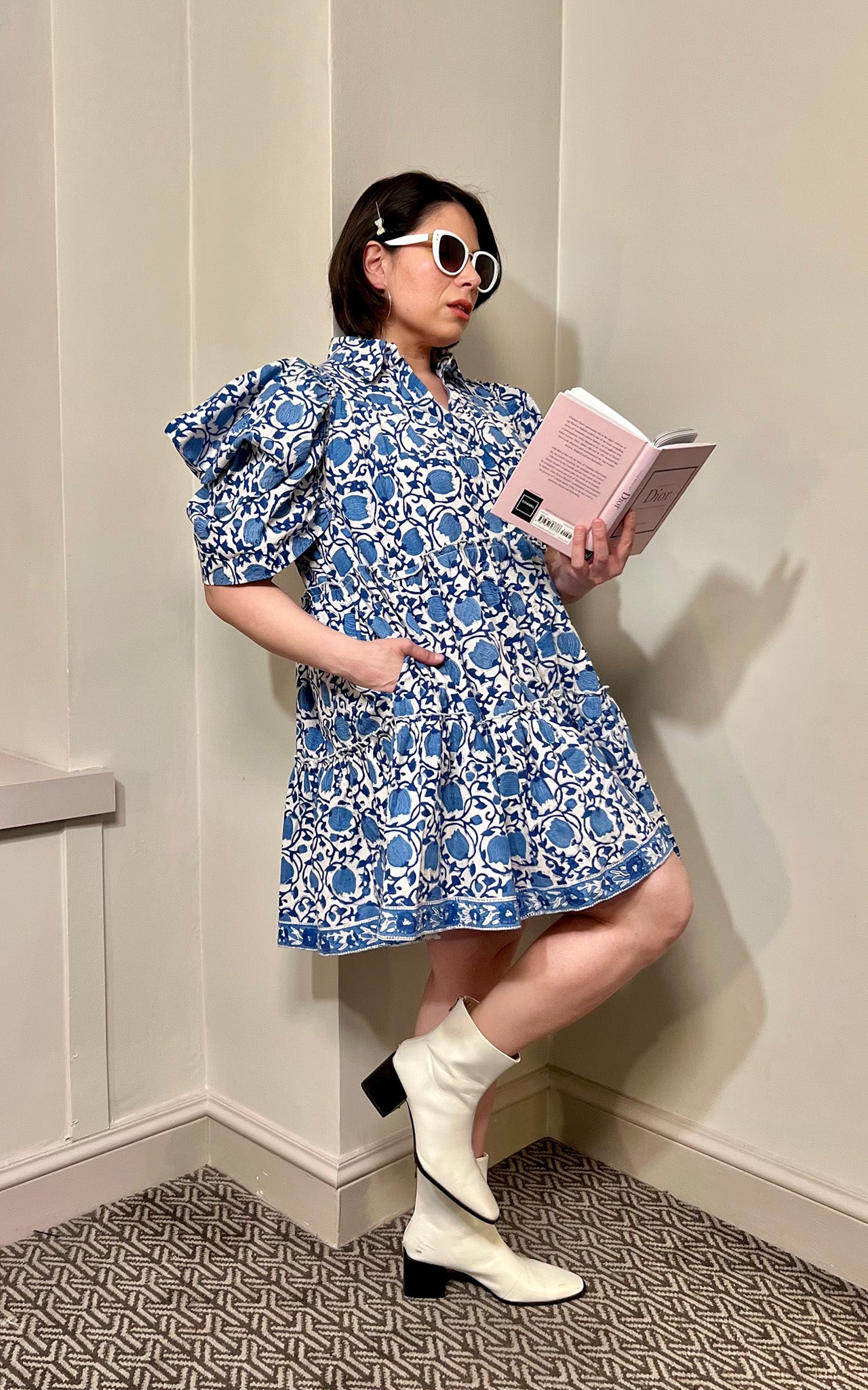 Mara Mini Block Print Dress- Preorder