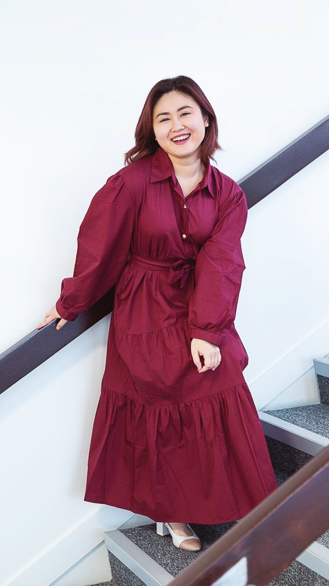 Mimi Cotton Maxi Dress With Full Sleeves